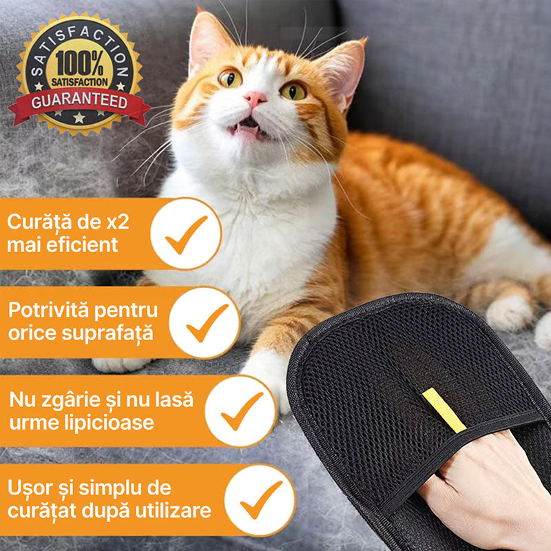 🔥1+1 Gratis🔥 Mănușă-Pet pentru îndepărtarea părului de animale 😻🐶